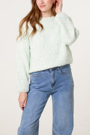Boucle Knit Short Jumper