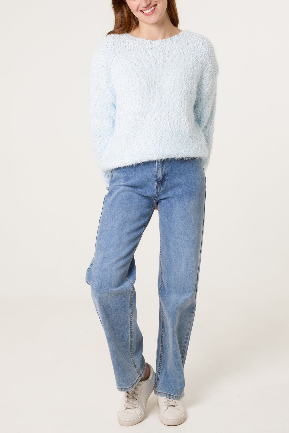 Boucle Knit Short Jumper