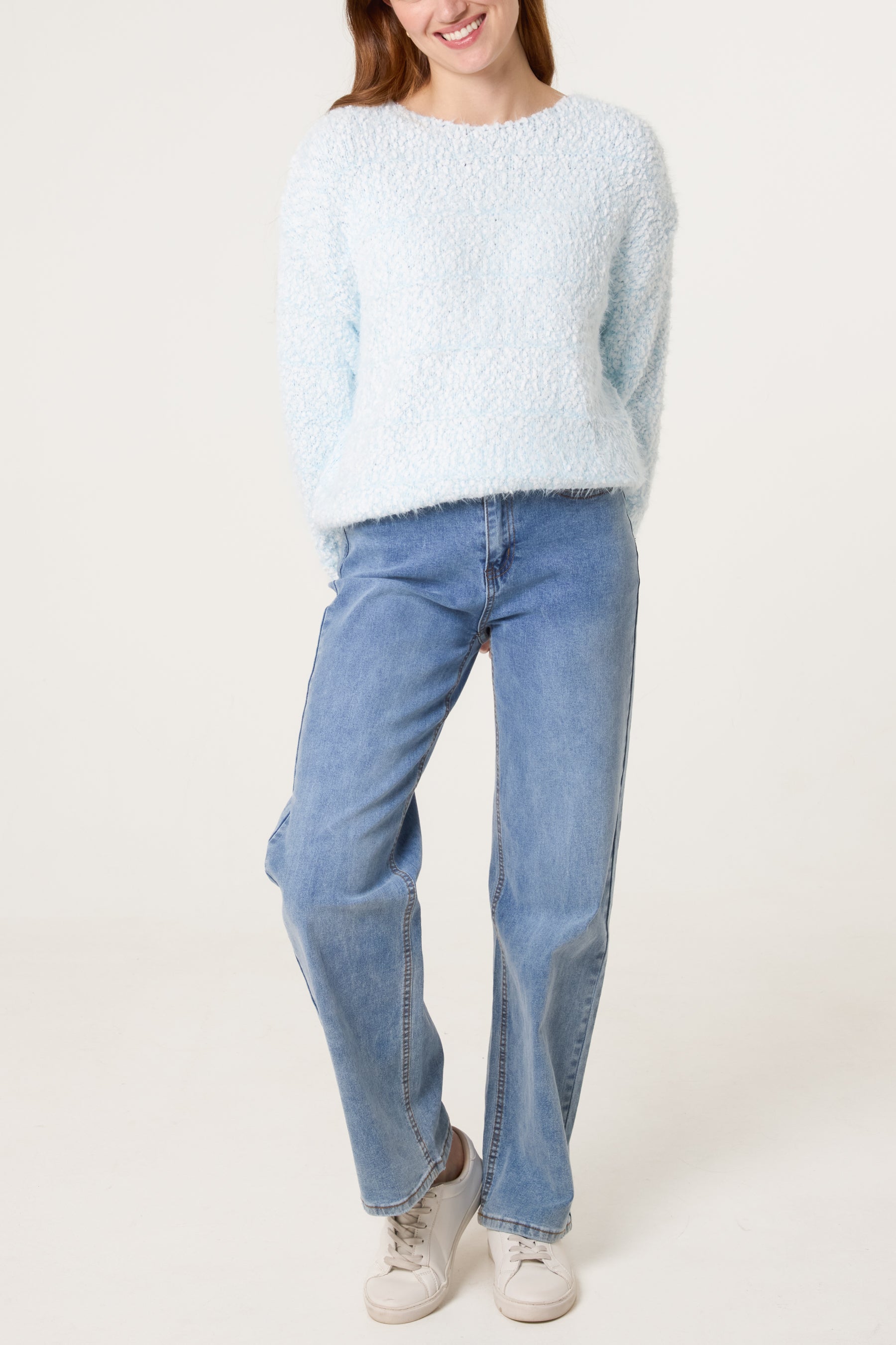 Boucle Knit Short Jumper