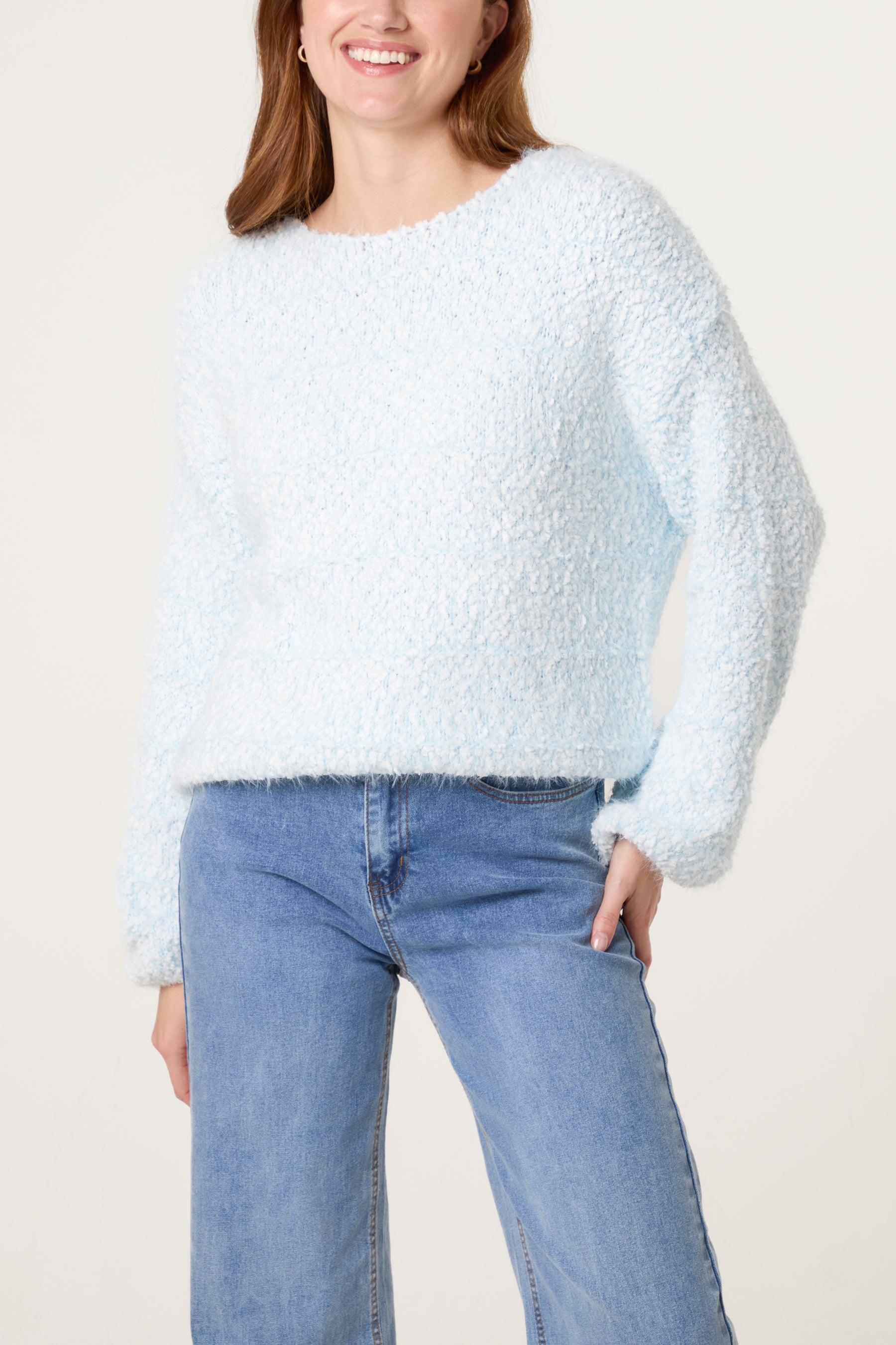 Boucle Knit Short Jumper