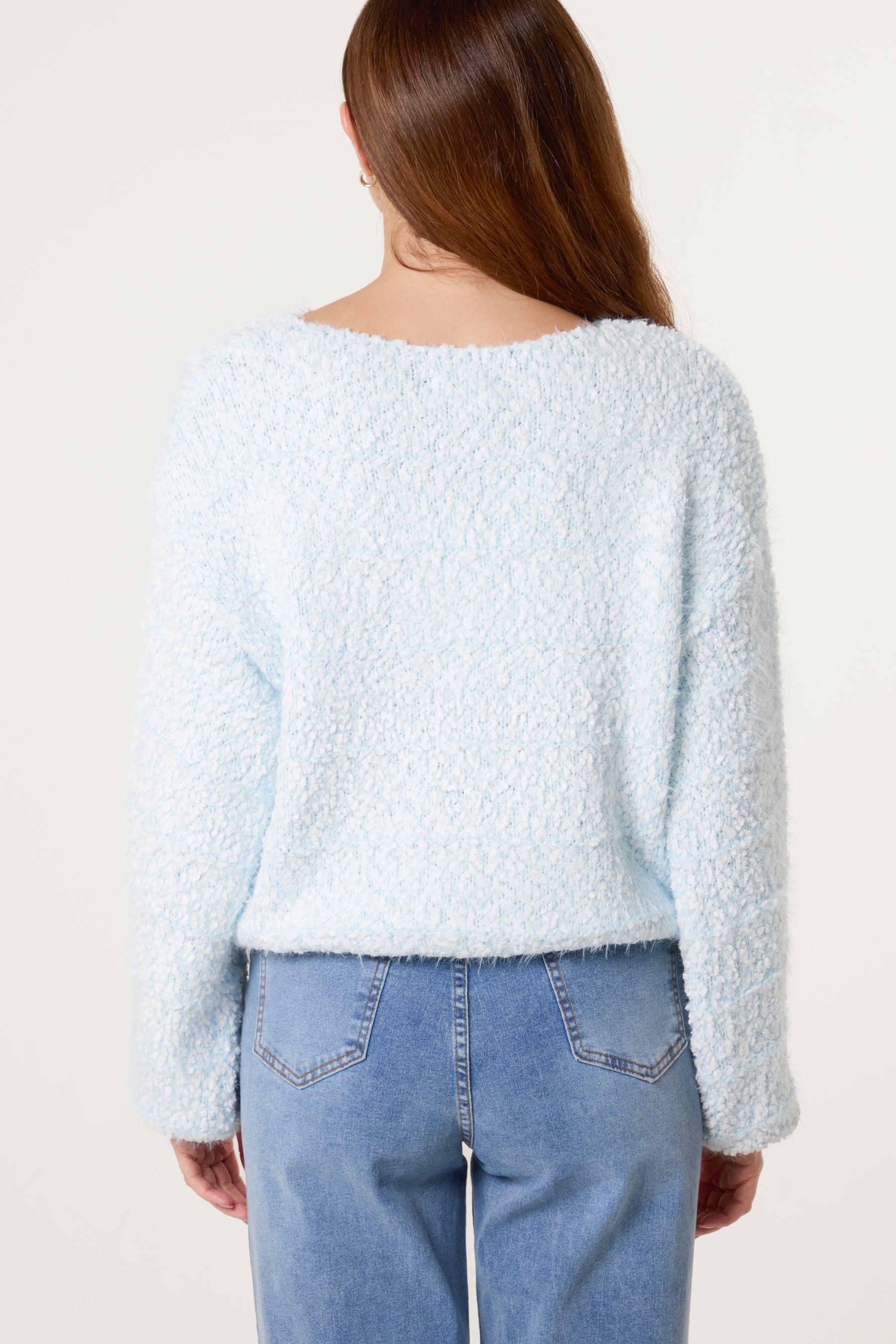 Boucle Knit Short Jumper