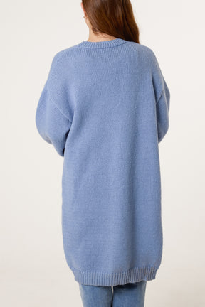 Daisy Knit Longline Cardigan