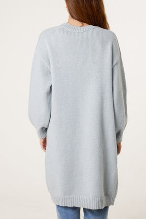 Daisy Knit Longline Cardigan