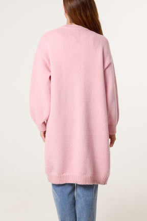 Daisy Knit Longline Cardigan