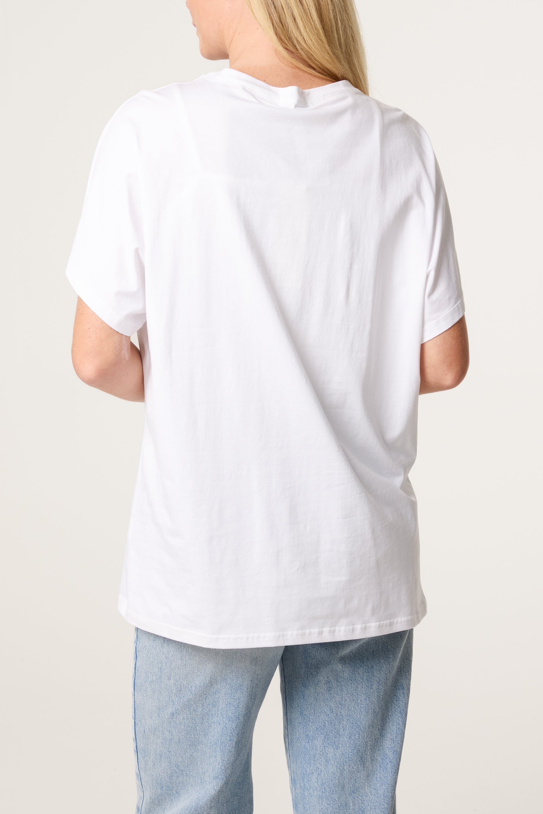 Embroidered & Embellished Flower T-Shirt