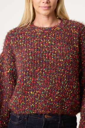 Space Dye Cropped Jumper