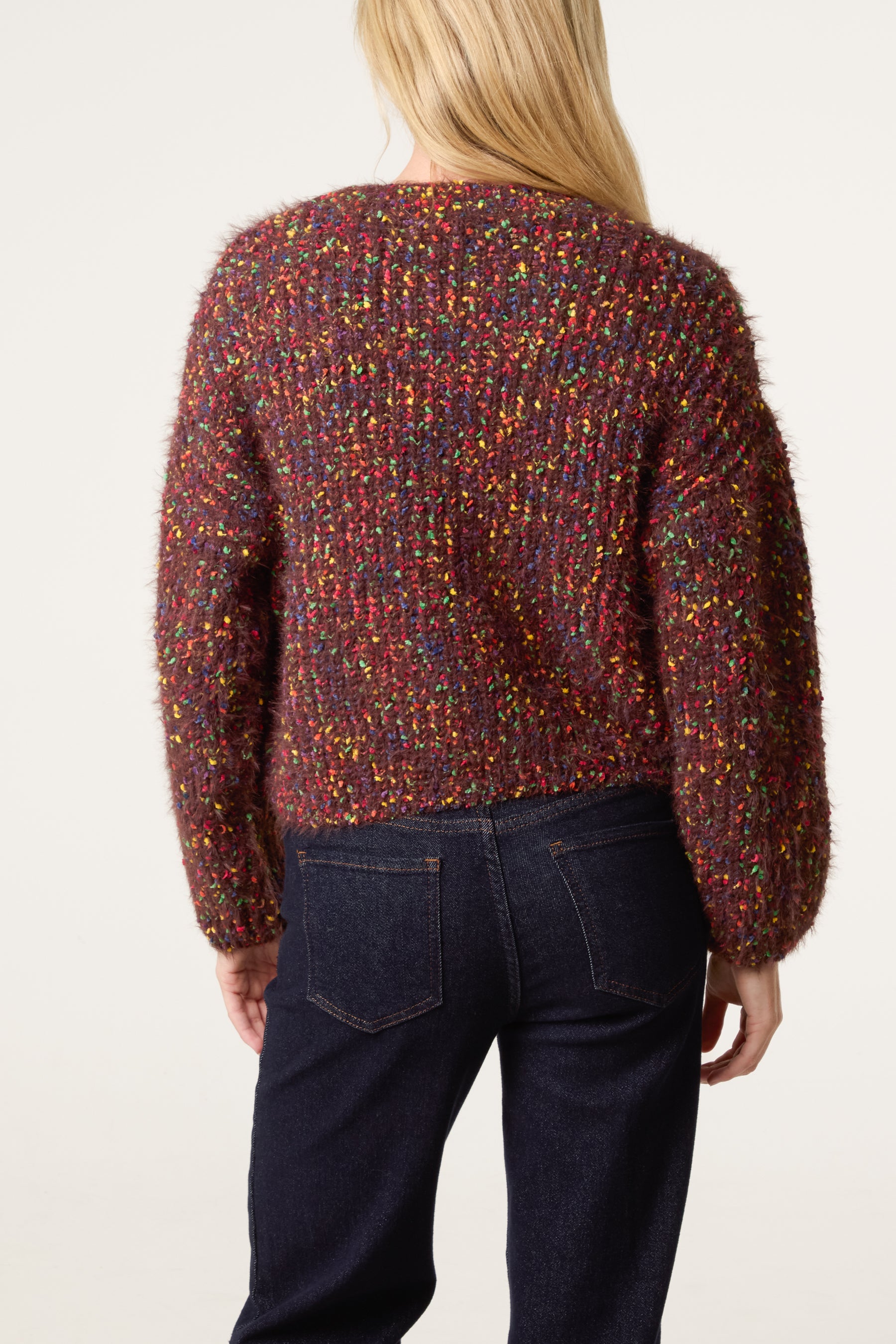 Space Dye Cropped Jumper