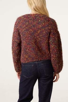 Space Dye Cropped Jumper