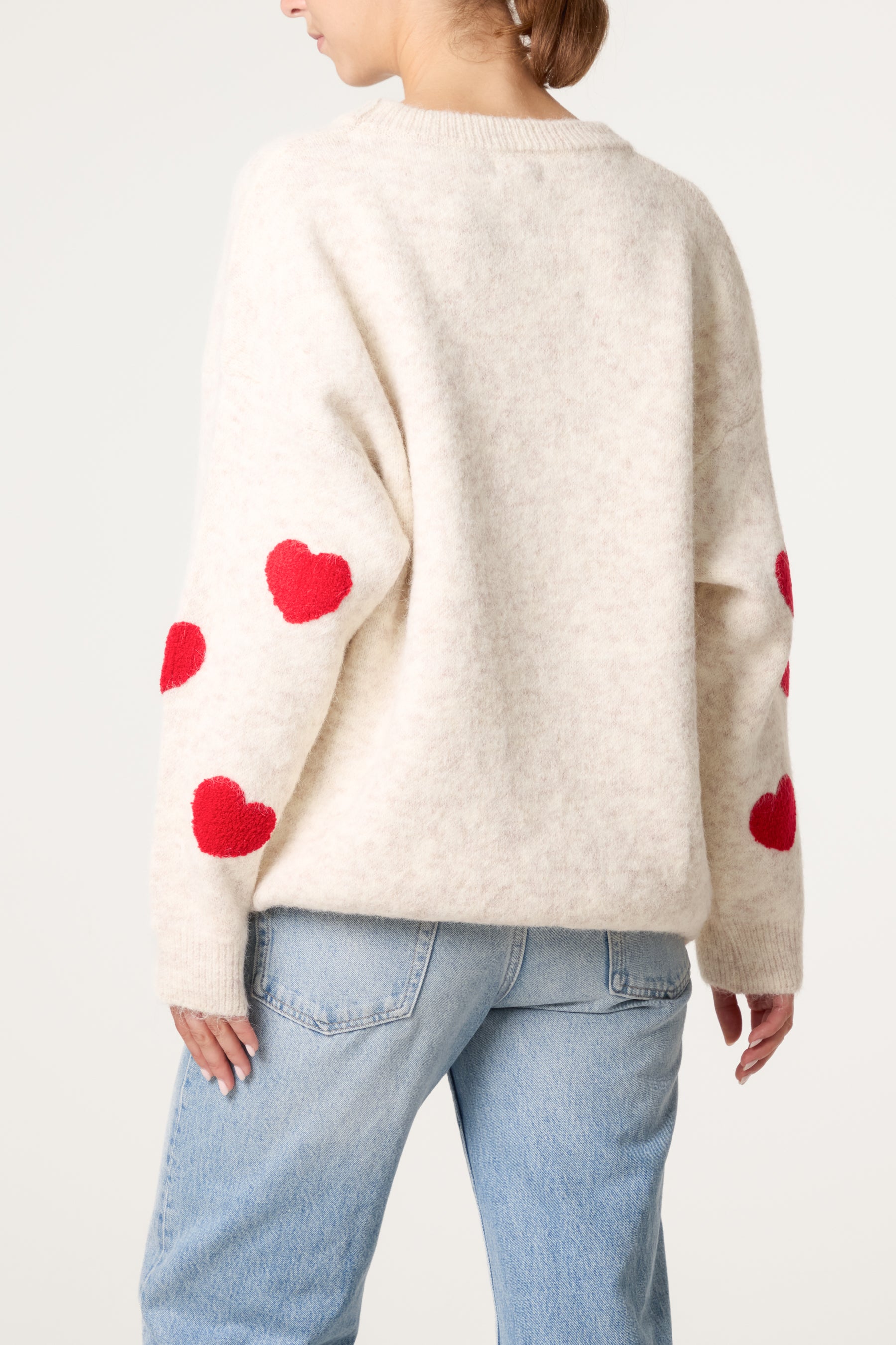 Heart Crew Neck Knit Jumper