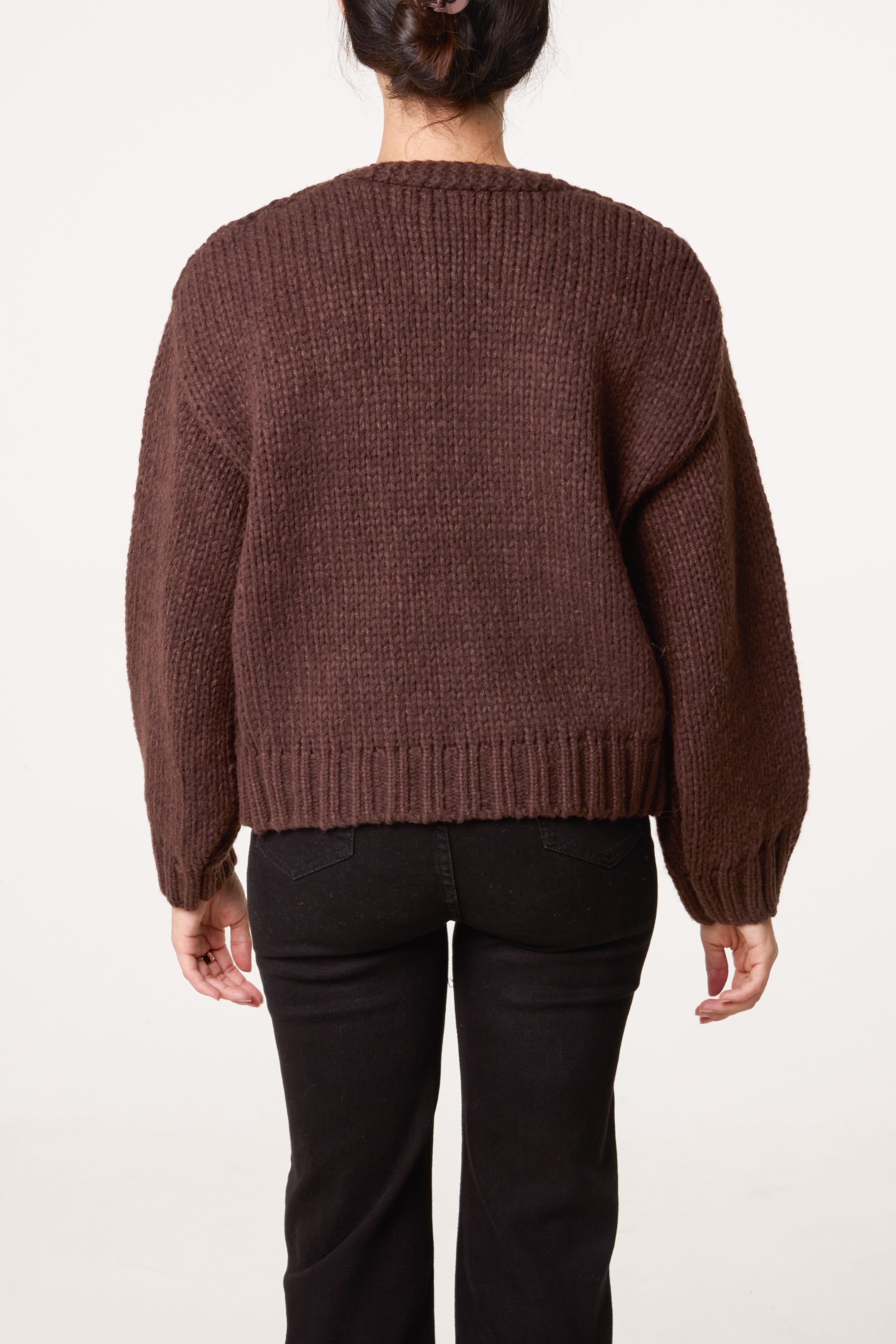 Flower Detail Knit Cardigan
