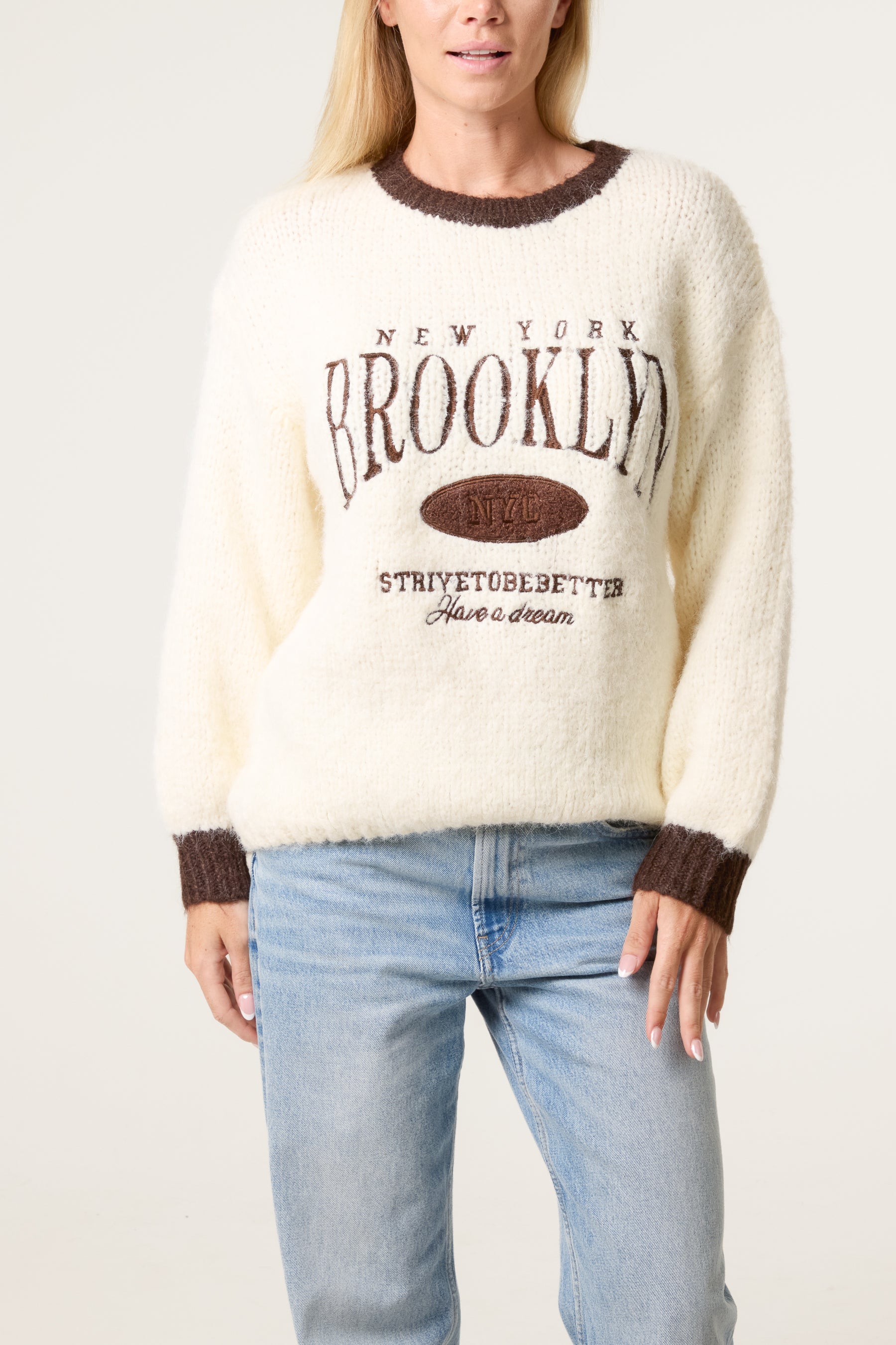 Knitted New York Brooklyn Jumper