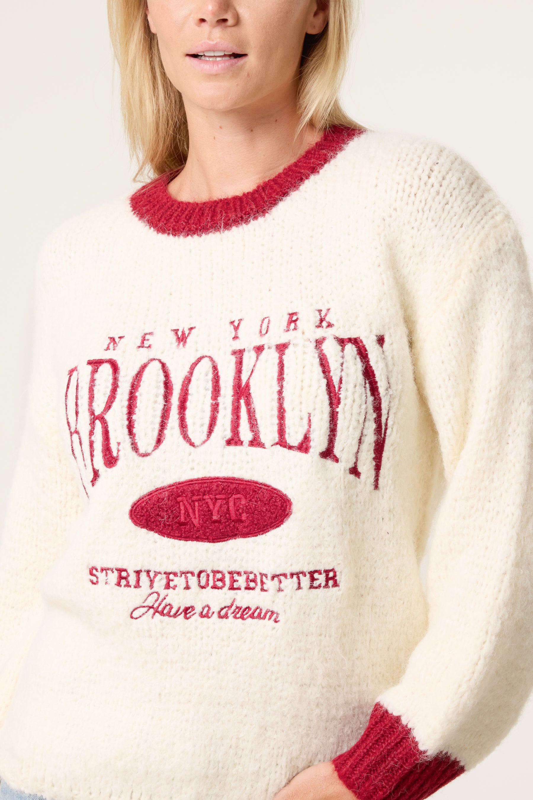 Knitted New York Brooklyn Jumper