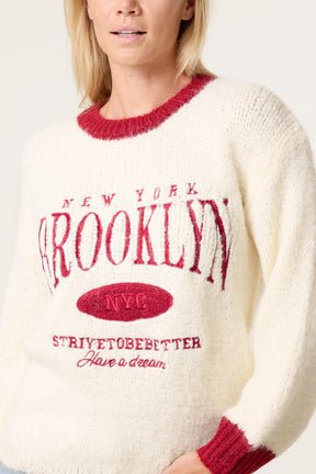 Knitted New York Brooklyn Jumper
