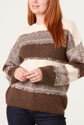 Cosy Knit Stripped Jumper