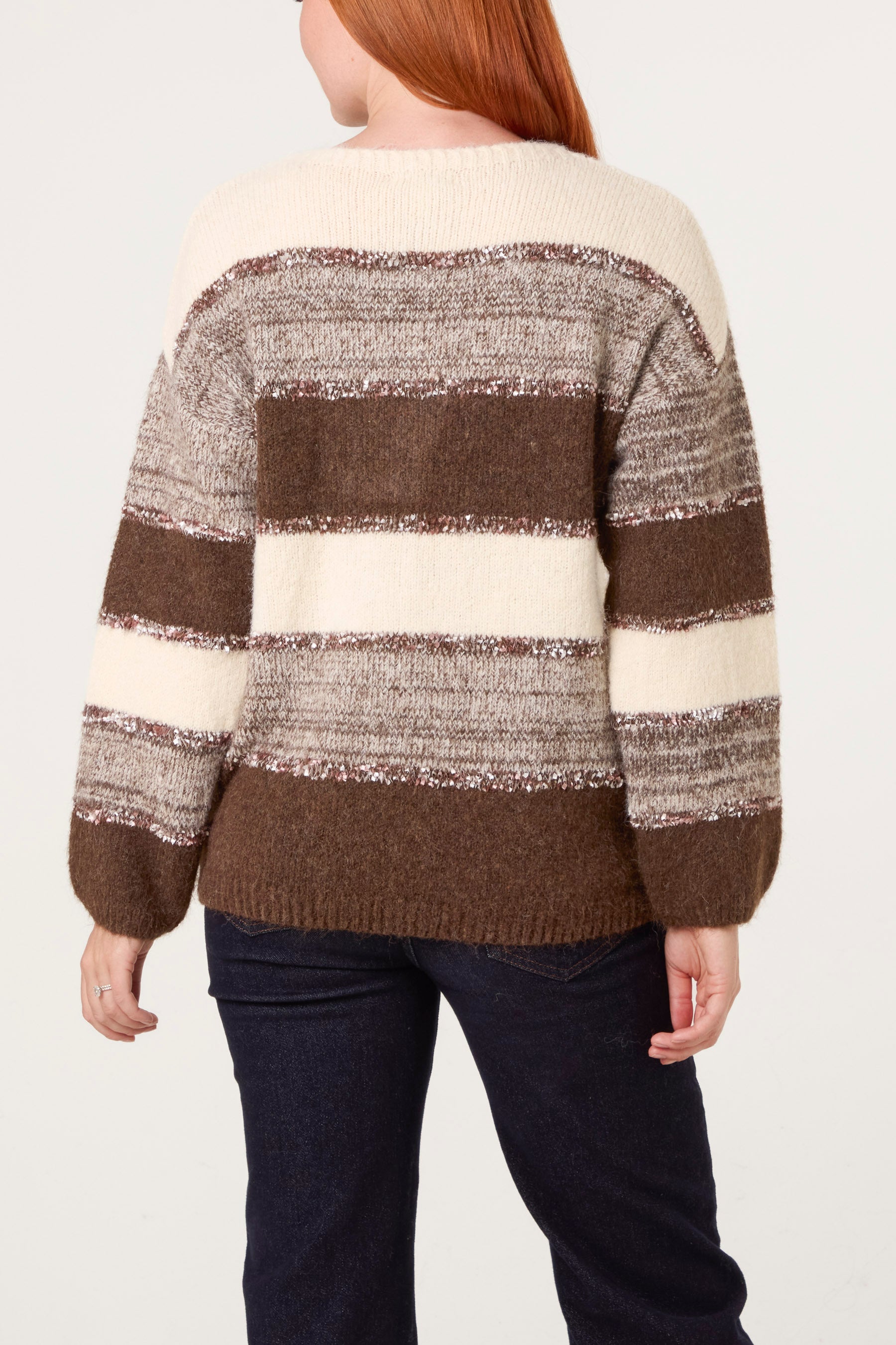 Cosy Knit Stripped Jumper