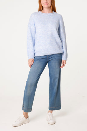 Sequin Round Neck Knit Jumper