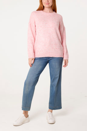 Sequin Round Neck Knit Jumper
