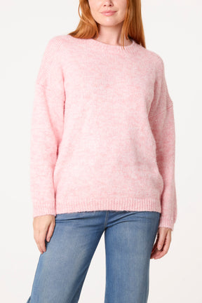 Sequin Round Neck Knit Jumper