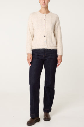 Multicolour Button Through Cardigan