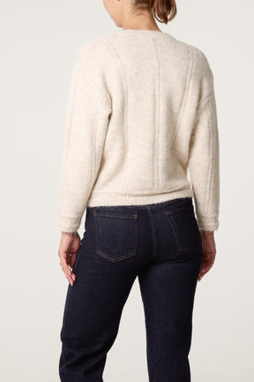 Multicolour Button Through Cardigan