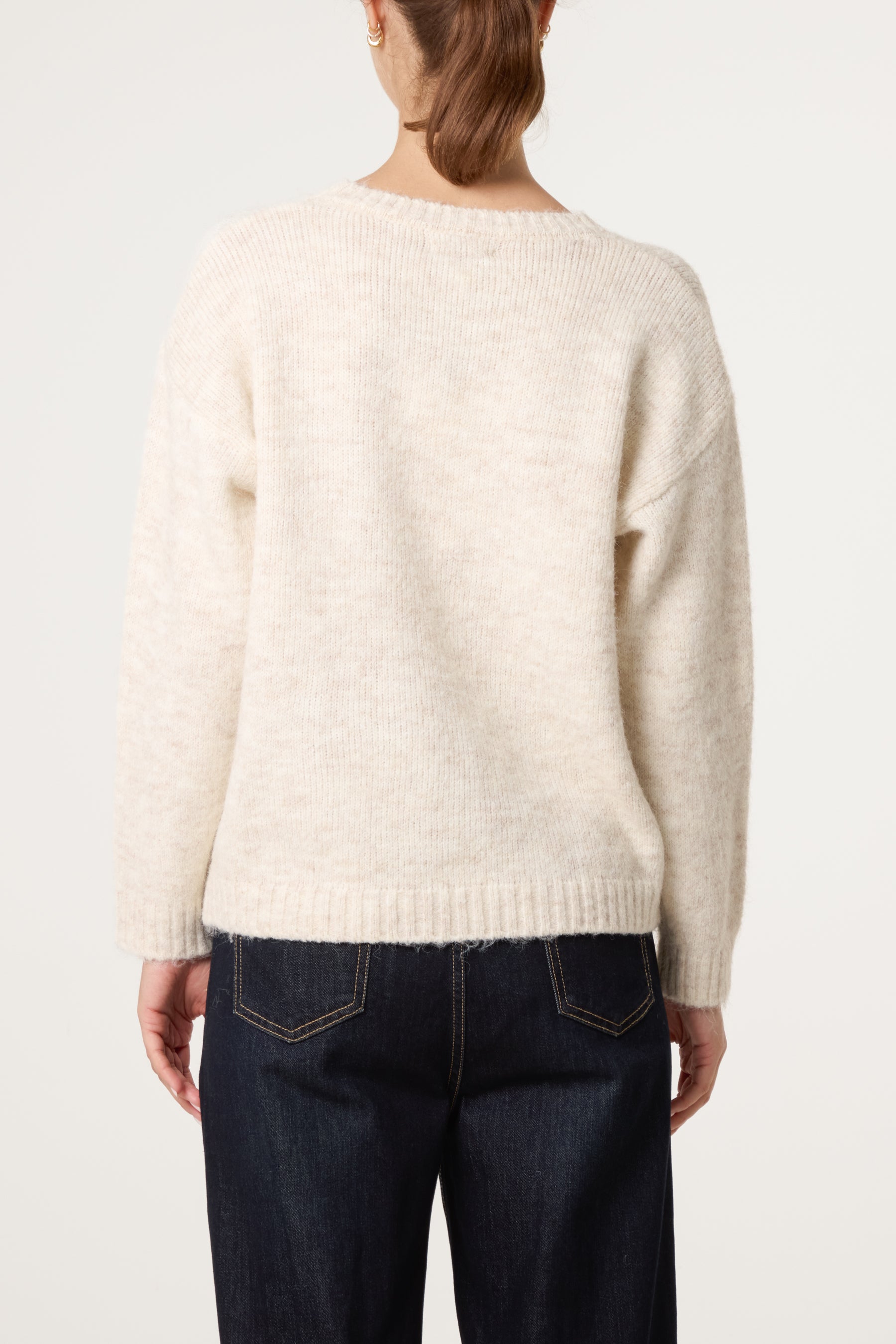 Jumper With Modern Zebra Detail