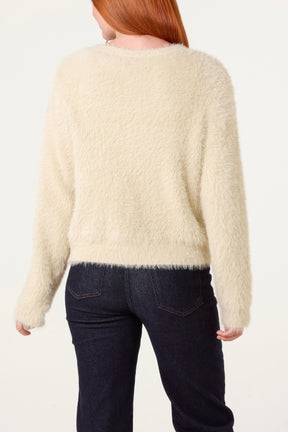 Cardigan With Multicolour Button