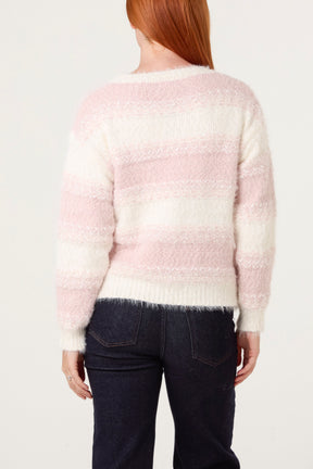 Eyelash Stripe Knit Jumper