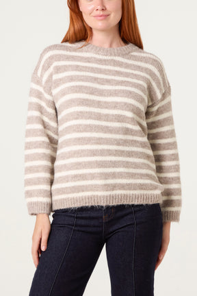 Striped Knit Jumper