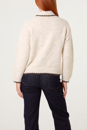 Whimsy 3D Embroidery Knit Cardigan