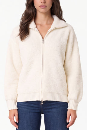 Teddy Fleece Zip -Up Jumper