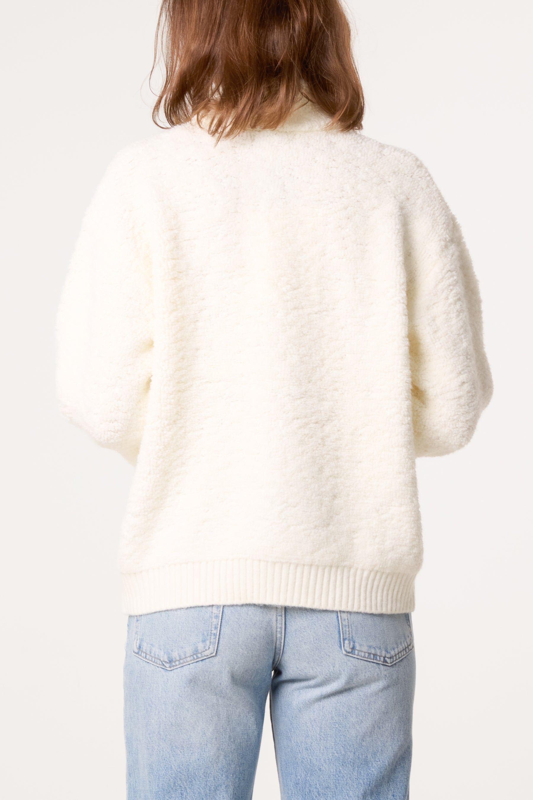 Teddy Fleece Zip -Up Jumper