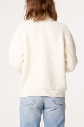 Teddy Fleece Zip -Up Jumper