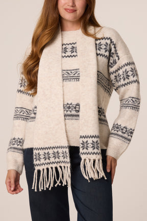 Nordic Inspired Knit Jumper & Scarf