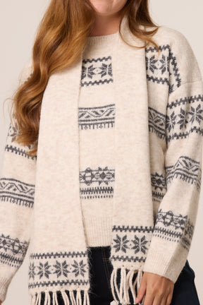 Nordic Inspired Knit Jumper & Scarf