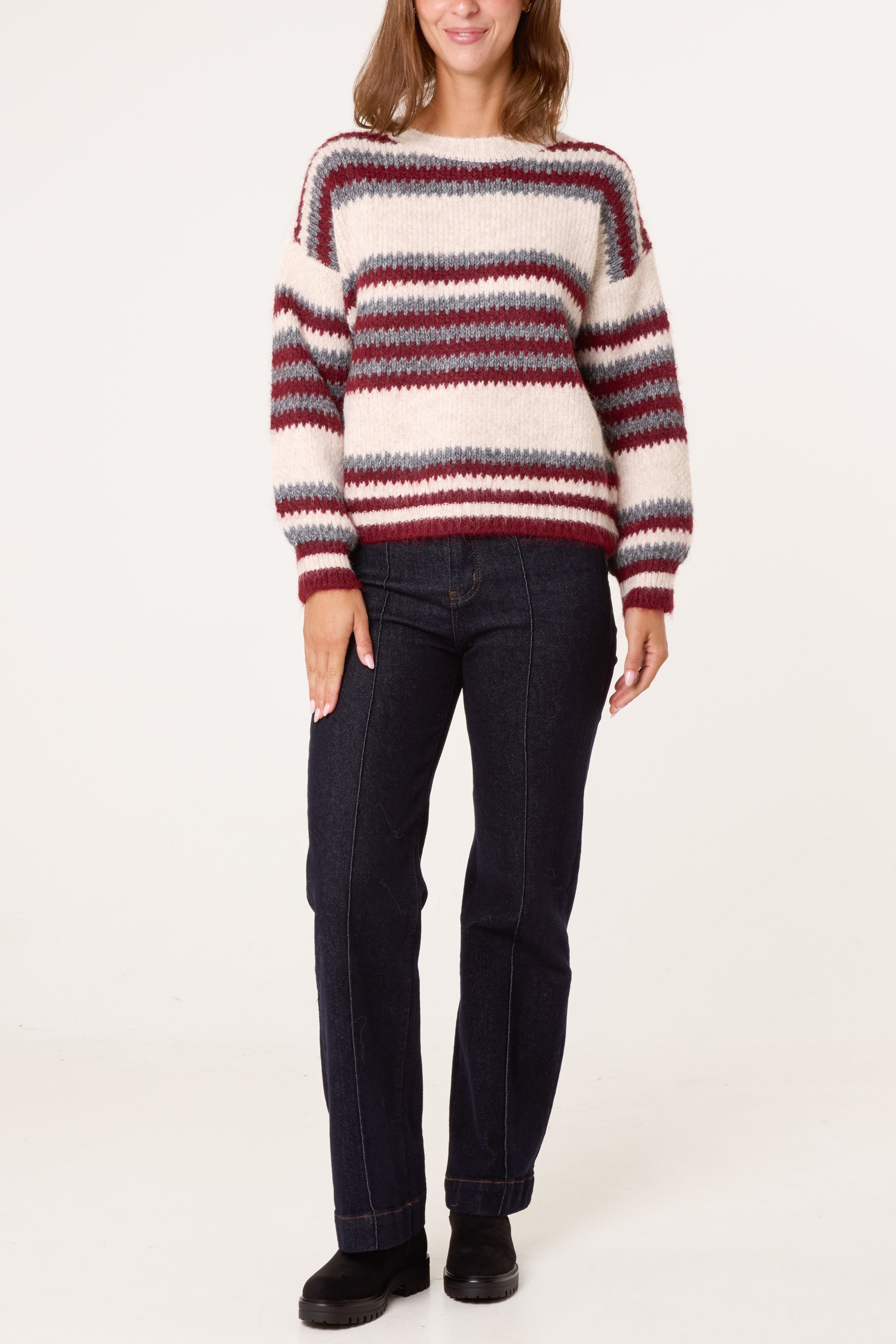 Round Neck Stripe Jumper