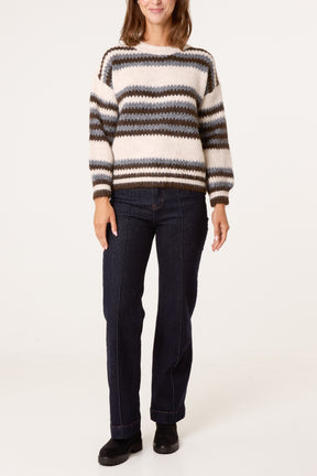 Round Neck Stripe Jumper