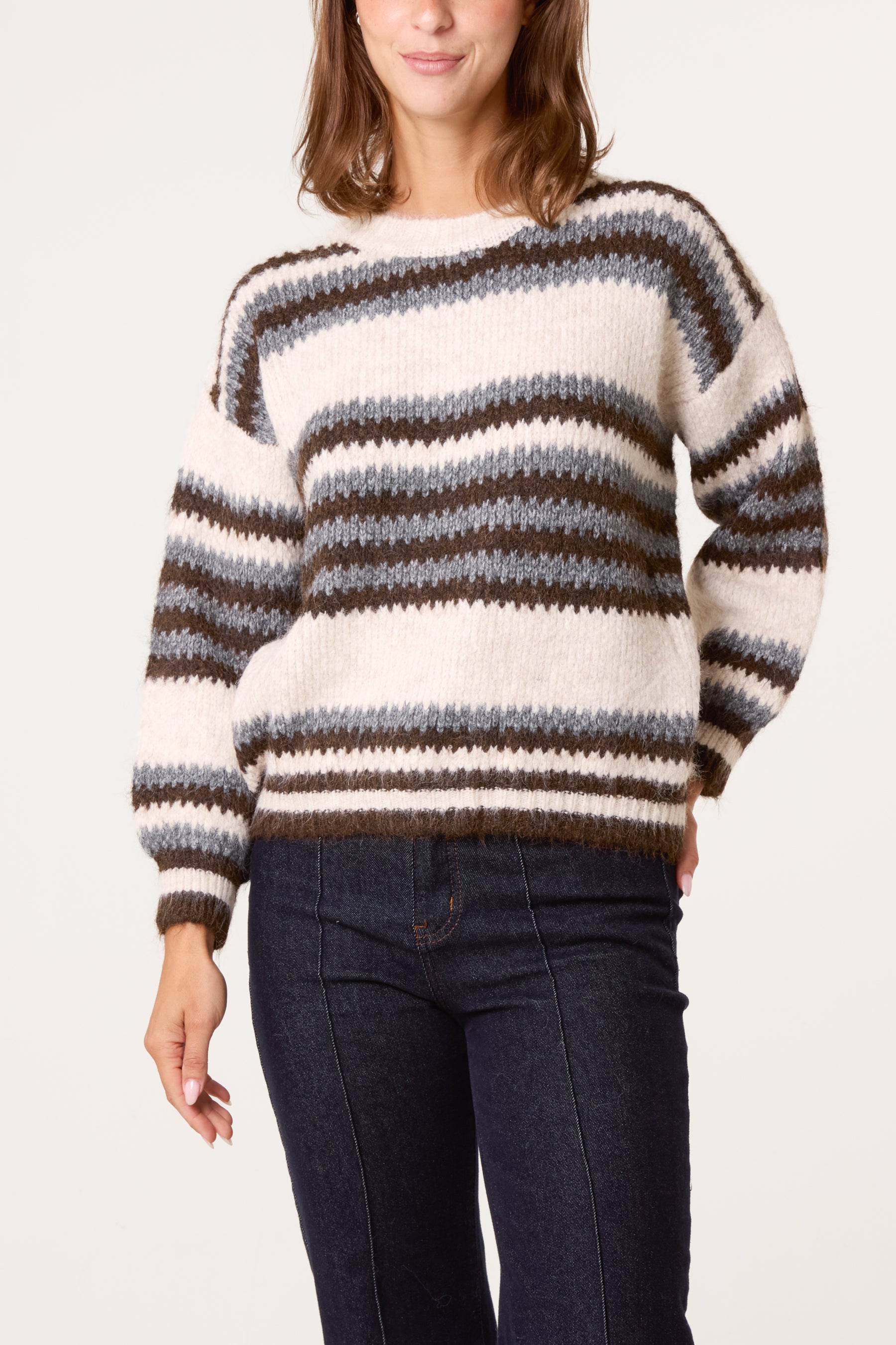 Round Neck Stripe Jumper