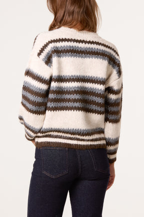 Round Neck Stripe Jumper