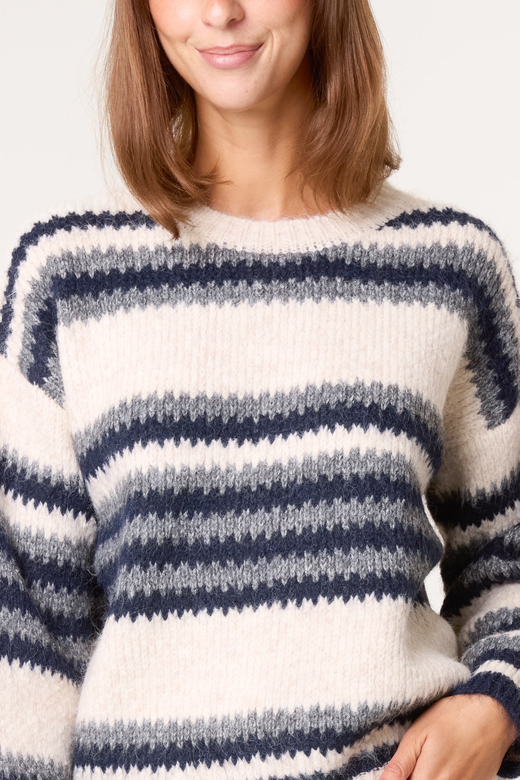 Round Neck Stripe Jumper