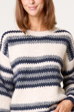 Round Neck Stripe Jumper