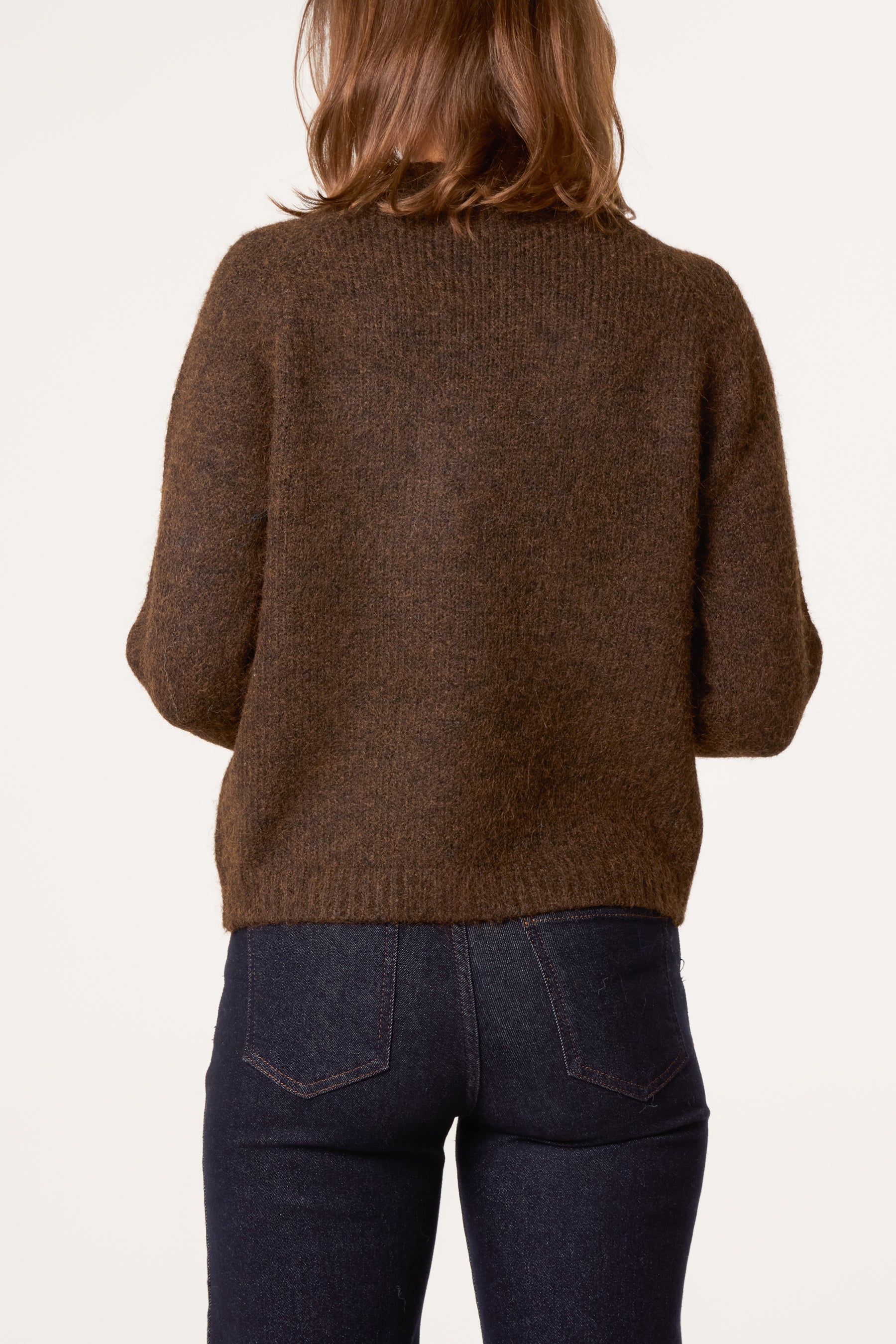 Statement Gold Button Knit Cardigan