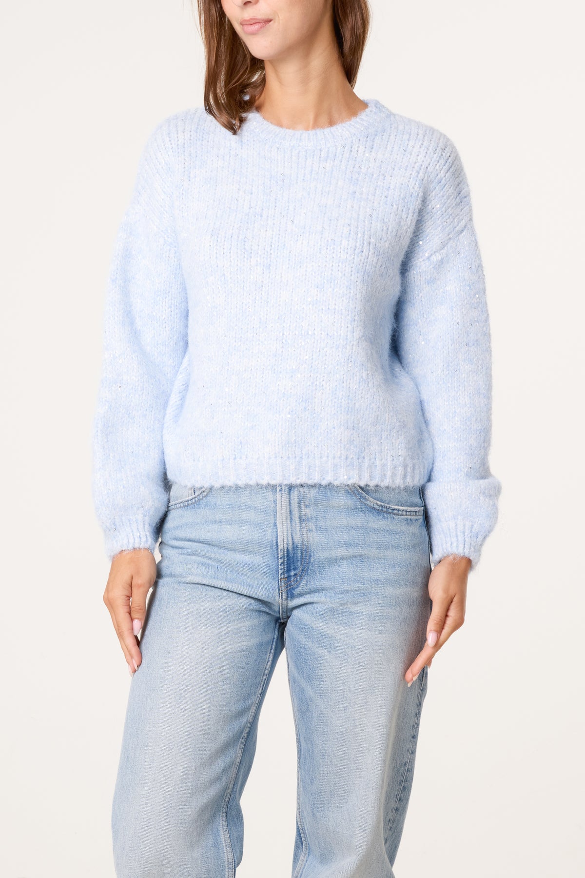 Sequins Detail Soft Knit Jumper