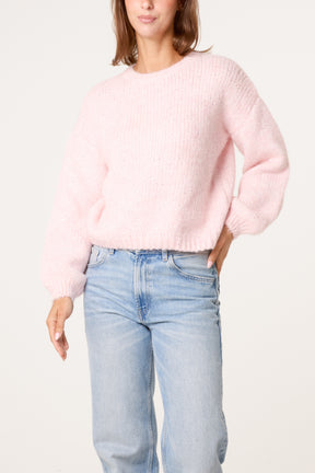 Sequins Detail Soft Knit Jumper