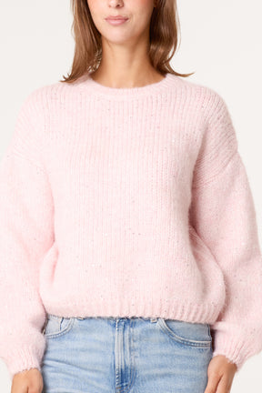 Sequins Detail Soft Knit Jumper