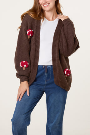 Mushroom Knit Cardigan