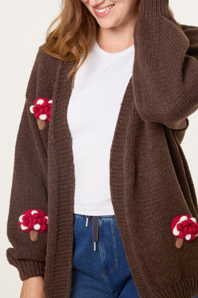 Mushroom Knit Cardigan