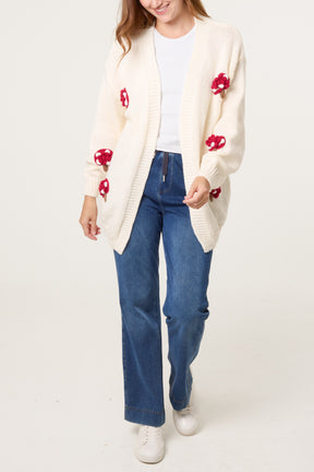 Mushroom Knit Cardigan