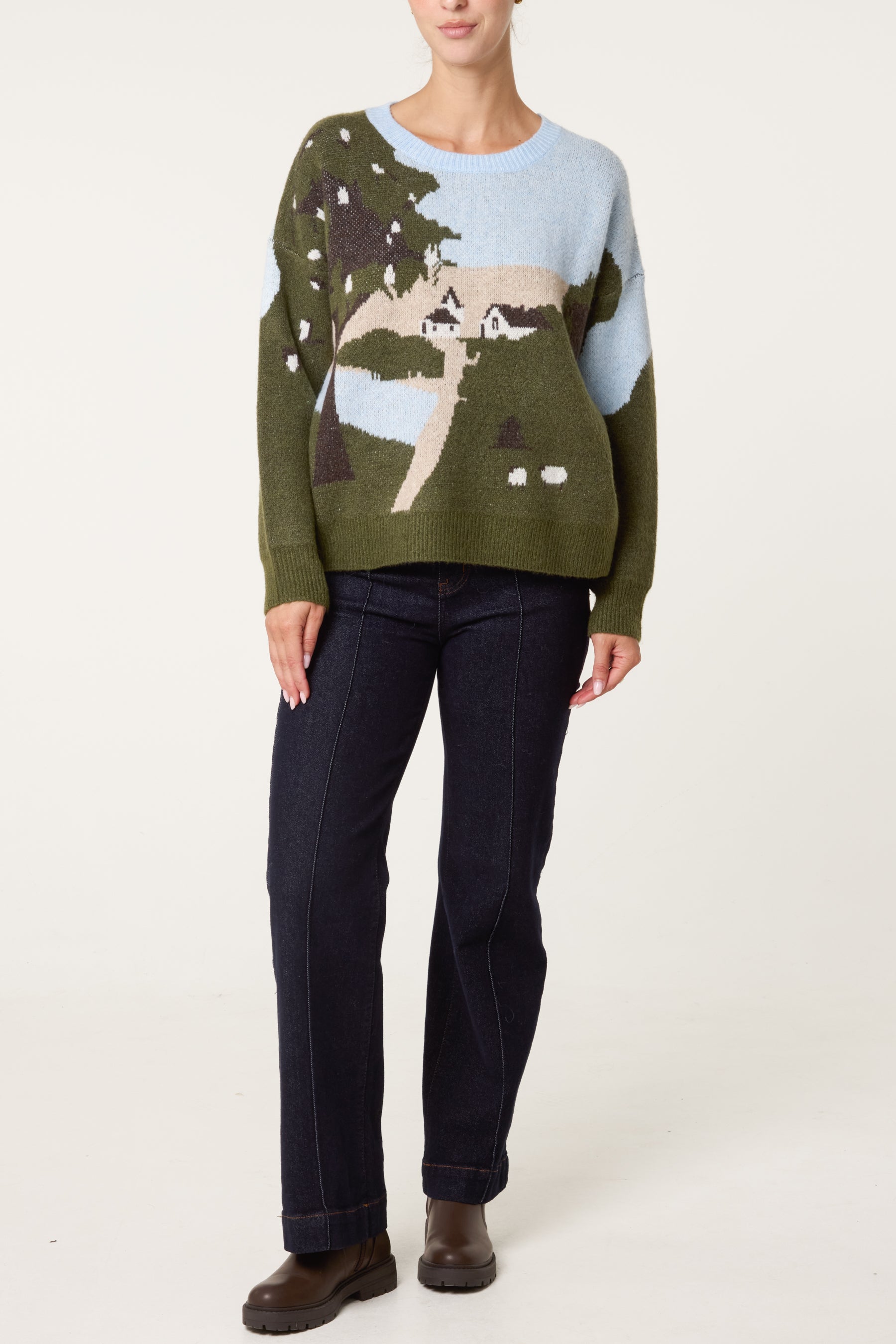 Scenic Landscape Knit Jumper