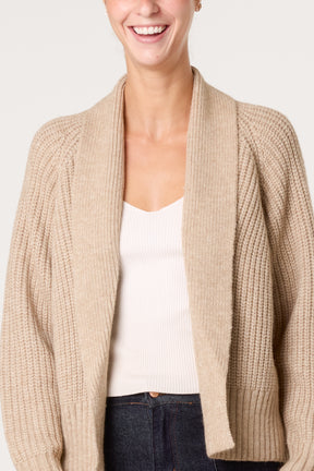 Chunky Knit Ribbed Cardigan
