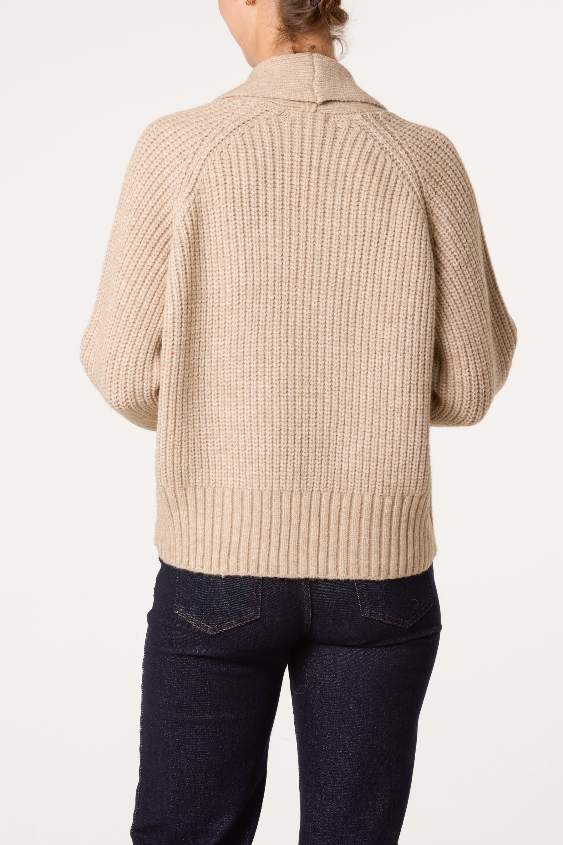 Chunky Knit Ribbed Cardigan